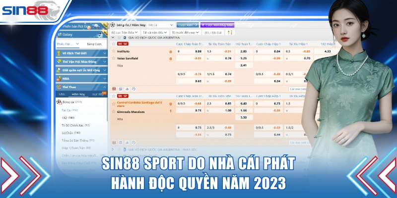 SIN88 Sport do nhà cái phát hành độc quyền năm 2023